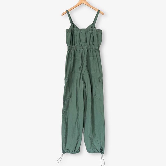 Universal Thread Maxi Cargo Jumpsuit Olive Green Womens Small Streetwear Y2K - Picture 14 of 15
